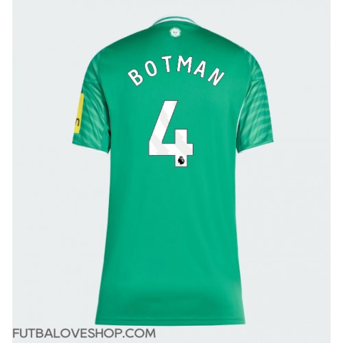 Dres Newcastle United Sven Botman #4 Preč pre Ženy 2025-26 Krátky Rukáv